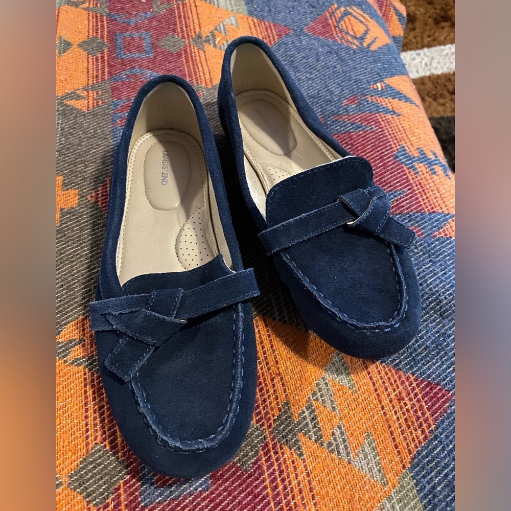 Lands’End, Blue Sued, Loafers